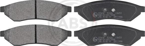 A.B.S. 37438 - Brake Pad Set, disc brake www.parts5.com