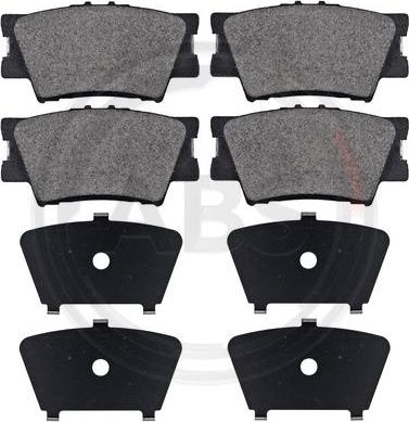 A.B.S. 37545 - Brake Pad Set, disc brake www.parts5.com