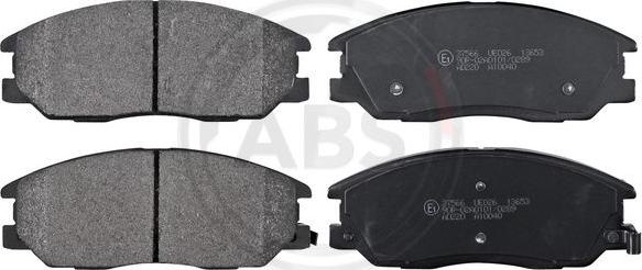 A.B.S. 37566 - Brake Pad Set, disc brake www.parts5.com