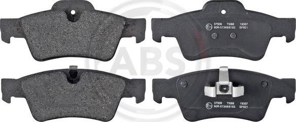 A.B.S. 37509 - Σετ τακάκια, δισκόφρενα www.parts5.com