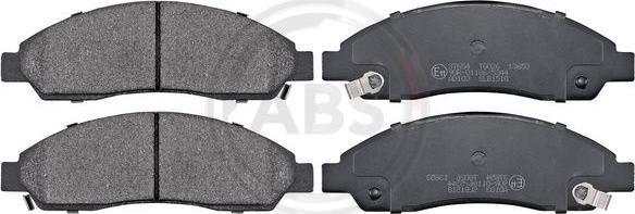 A.B.S. 37654 - Brake Pad Set, disc brake www.parts5.com