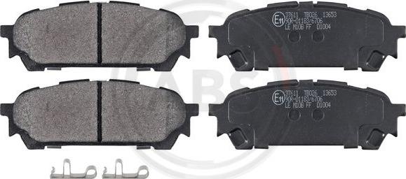 A.B.S. 37611 - Brake Pad Set, disc brake www.parts5.com