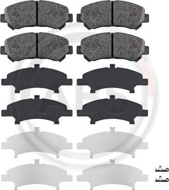 A.B.S. 37625 - Brake Pad Set, disc brake parts5.com