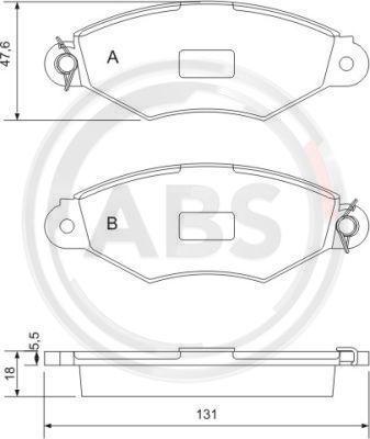 A.B.S. 37040 - Komplet pločica, disk-kočnica www.parts5.com