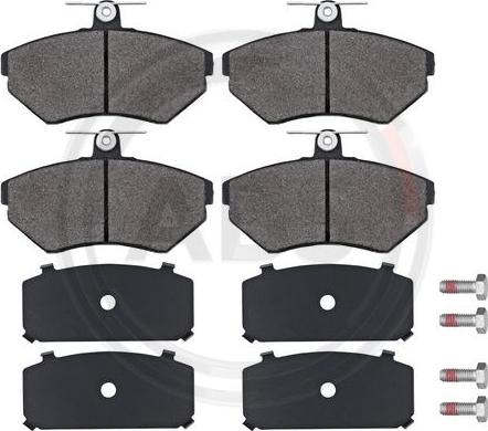 A.B.S. 37011 - Brake Pad Set, disc brake www.parts5.com