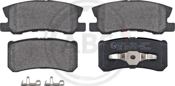 A.B.S. 37199 - Brake Pad Set, disc brake www.parts5.com