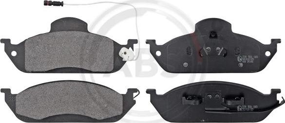 A.B.S. 37198 - Brake Pad Set, disc brake www.parts5.com