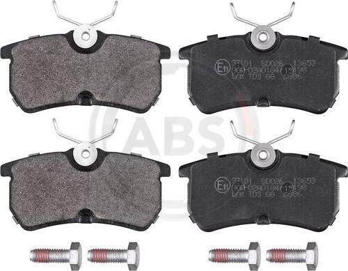 A.B.S. 37101 - Brake Pad Set, disc brake www.parts5.com