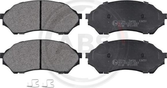 A.B.S. 37186 - Brake Pad Set, disc brake www.parts5.com