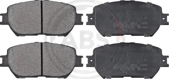 A.B.S. 37356 - Set placute frana,frana disc www.parts5.com