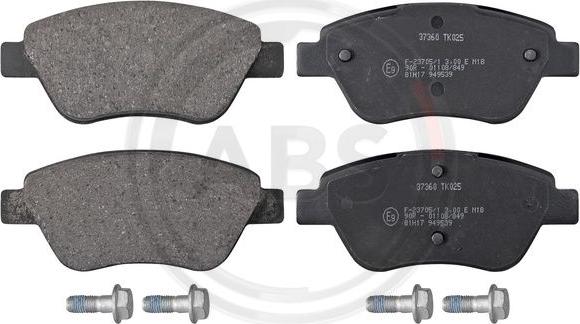 A.B.S. 37360 - Brake Pad Set, disc brake www.parts5.com