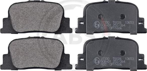 A.B.S. 37330 - Brake Pad Set, disc brake www.parts5.com