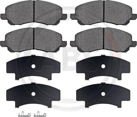 A.B.S. 37202 - Brake Pad Set, disc brake www.parts5.com