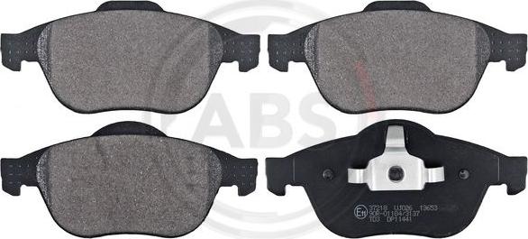 A.B.S. 37218 - Brake Pad Set, disc brake www.parts5.com