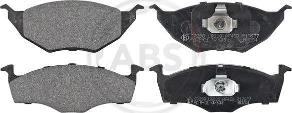 A.B.S. 37238 - Brake Pad Set, disc brake www.parts5.com