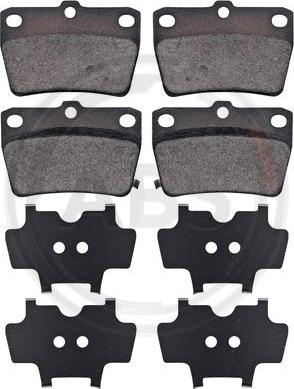 A.B.S. 37227 - Brake Pad Set, disc brake www.parts5.com