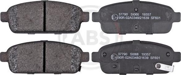 A.B.S. 37790 - Set placute frana,frana disc www.parts5.com