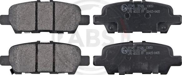 A.B.S. 37745 - Brake Pad Set, disc brake www.parts5.com