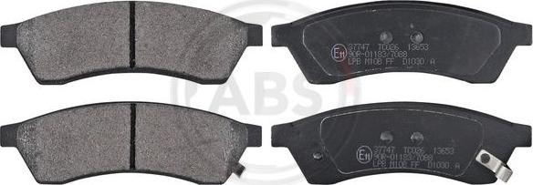 A.B.S. 37747 - Brake Pad Set, disc brake www.parts5.com