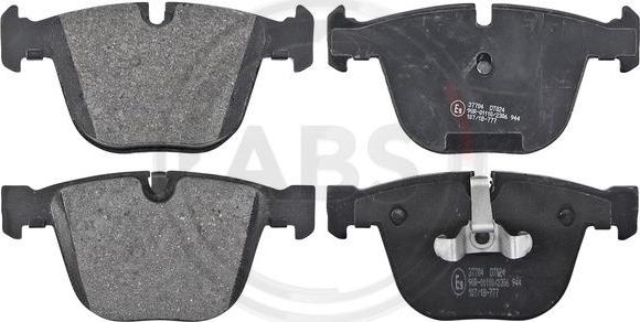 A.B.S. 37704 - Brake Pad Set, disc brake www.parts5.com