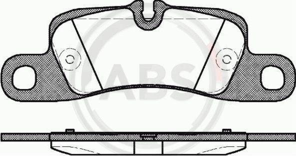 A.B.S. 37725 - Brake Pad Set, disc brake www.parts5.com