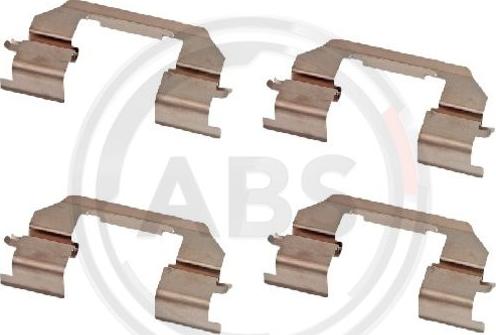 A.B.S. 2014Q - Set accesorii, placute frana www.parts5.com