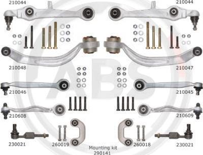 A.B.S. 219900 - Sada na opravy, příčné závěsné rameno www.parts5.com