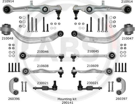 A.B.S. 219901 - Set reparatie, bara stabilizatoare www.parts5.com