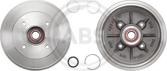 A.B.S. 2884-SC - Brake Drum www.parts5.com