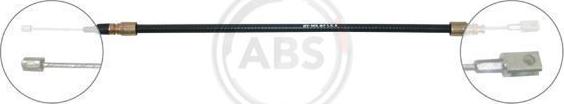 A.B.S. K16487 - Cablu, frana de parcare www.parts5.com