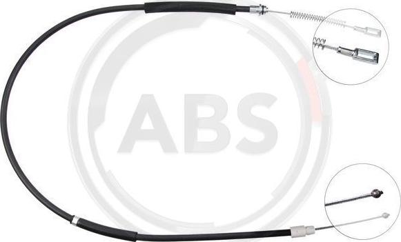 A.B.S. K13416 - Cable de accionamiento, freno de estacionamiento www.parts5.com