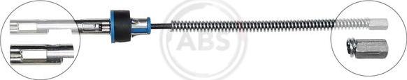 A.B.S. K13852 - Cable de accionamiento, freno de estacionamiento www.parts5.com