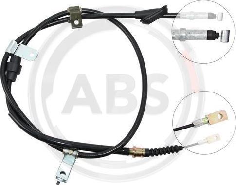 A.B.S. K12507 - Cable de accionamiento, freno de estacionamiento www.parts5.com