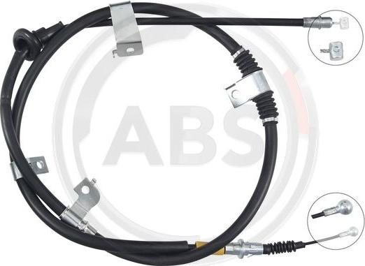 A.B.S. K17636 - Cable de accionamiento, freno de estacionamiento www.parts5.com