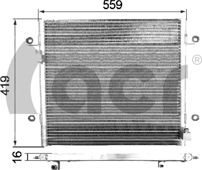 ACR 300680 - Condenser, air conditioning www.parts5.com