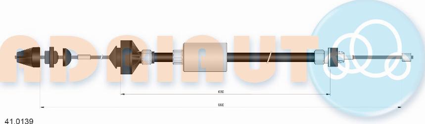 Adriauto 41.0139 - Clutch Cable www.parts5.com