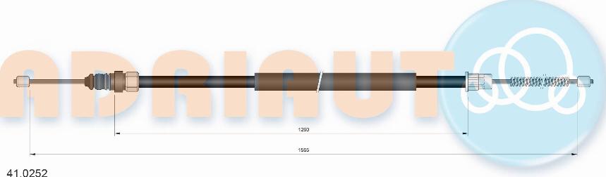 Adriauto 41.0252 - Cięgło, hamulec postojowy www.parts5.com