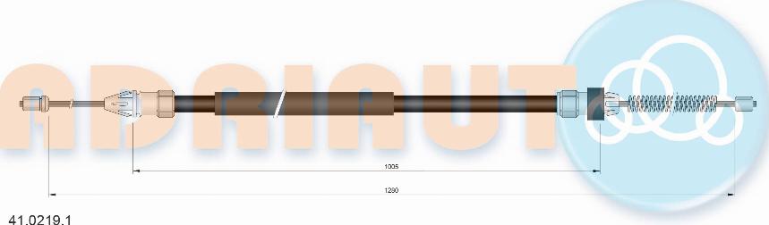 Adriauto 41.0219.1 - Cable, parking brake parts5.com