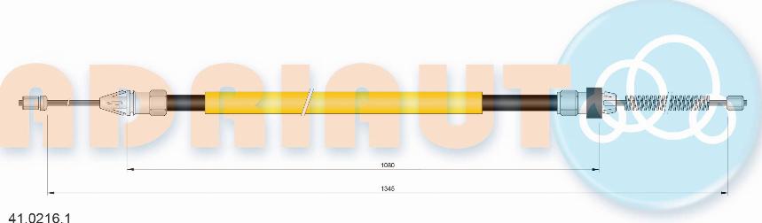 Adriauto 41.0216.1 - Cable de accionamiento, freno de estacionamiento parts5.com