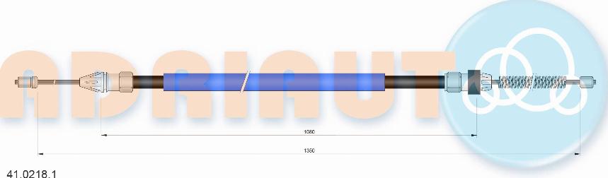 Adriauto 41.0218.1 - Cable, parking brake parts5.com