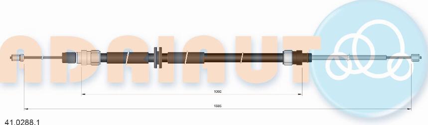 Adriauto 41.0288.1 - Tross,seisupidur www.parts5.com