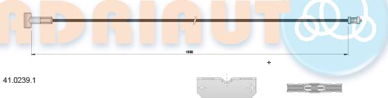 Adriauto 41.0239.1 - Cable de accionamiento, freno de estacionamiento www.parts5.com