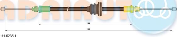 Adriauto 41.0235.1 - Жило, ръчна спирачка www.parts5.com