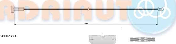 Adriauto 41.0238.1 - Cable de accionamiento, freno de estacionamiento www.parts5.com