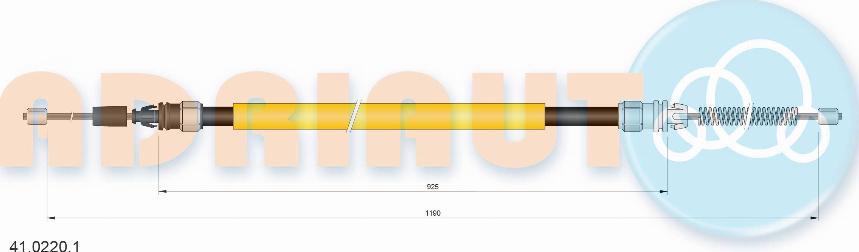 Adriauto 41.0220.1 - Тросик, cтояночный тормоз www.parts5.com