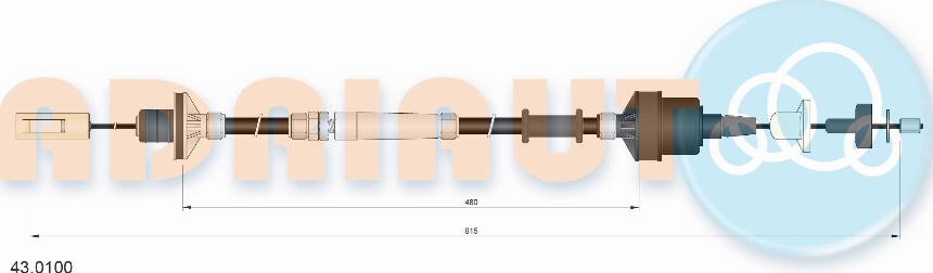 Adriauto 43.0100 - Clutch Cable www.parts5.com