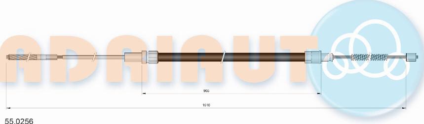 Adriauto 55.0256 - Cięgło, hamulec postojowy parts5.com