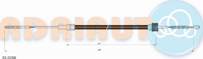 Adriauto 55.0268 - Cable, parking brake www.parts5.com