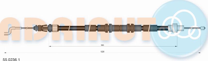 Adriauto 55.0236.1 - Cablu, frana de parcare www.parts5.com