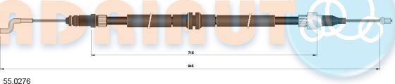 Adriauto 55.0276 - Seilzug, Feststellbremse www.parts5.com